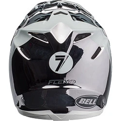 Bell Moto-9 Flex Seven Zone Gloss Black White Chrome шлем кроссовый