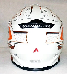 Ataki SC-15 Rift шлем кроссовый детский, бело-оранжевый