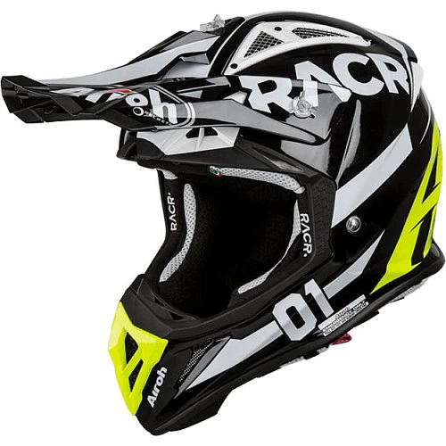 Airoh Aviator 2.2 Racr шлем внедорожный, черно-желтый