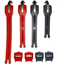 Leatt GPX 4.5/5.5 FlexLock Strap Kit Graphene ремешок для мотобот (4 шт.)