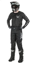Fly Racing Kinetic K121 2021 комплект, черно-белый