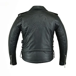 First M777 EAGLE Косуха мужская кожаная с орлом