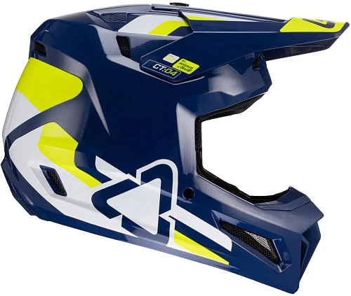Leatt Kit Moto 3.5 V24 Blue шлем кроссовый + Velocity 4.5 мотоочки