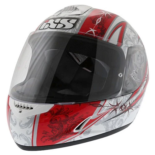 IXS HX 128 шлем интеграл подростковый, красно-белый (б/у)