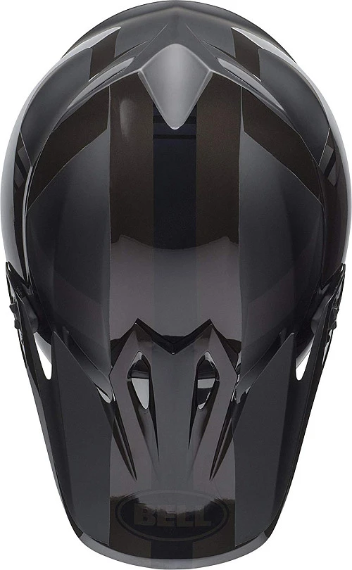 Bell MX-9 Mips Blkout Maradr шлем кроссовый, серо-черный