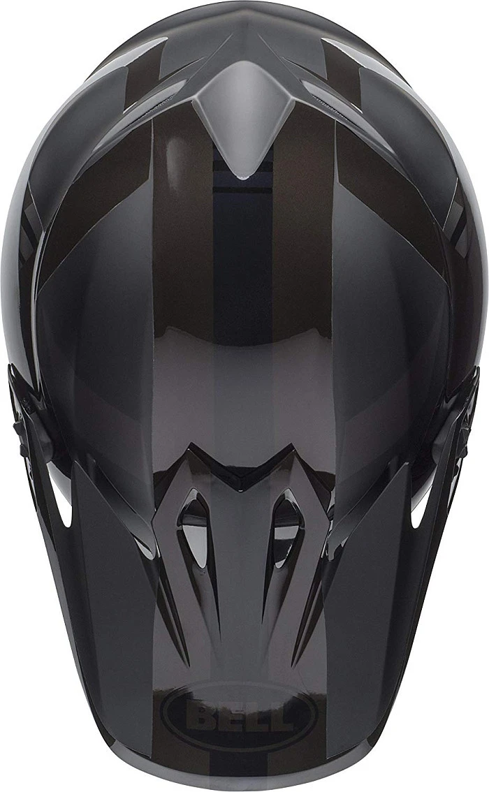Bell MX-9 Mips Blkout Maradr шлем кроссовый, серо-черный