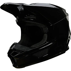 Fox Racing V1 Plaic 2022 Black шлем кроссовый