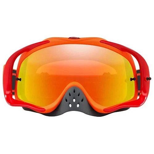 Oakley Crowbar Solid мотоочки, красно-оранжевый, оранжевая линза (OO7025-68)