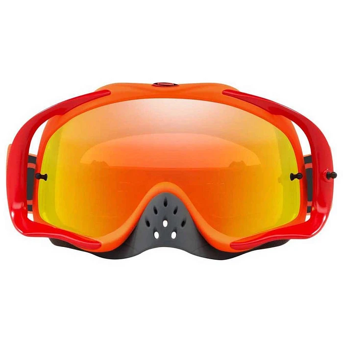 Oakley Crowbar Solid мотоочки, красно-оранжевый, оранжевая линза (OO7025-68)