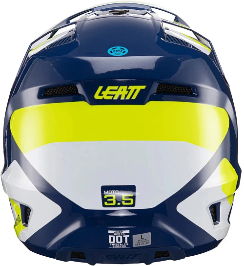 Leatt Kit Moto 3.5 V24 Blue шлем кроссовый + Velocity 4.5 мотоочки