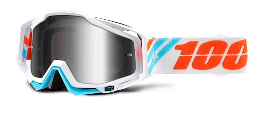 100% Racecraft Calculus ICE Mirror Silver Lens мотоочки