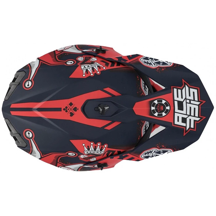 Acerbis Linear Blue/Red шлем внедорожный