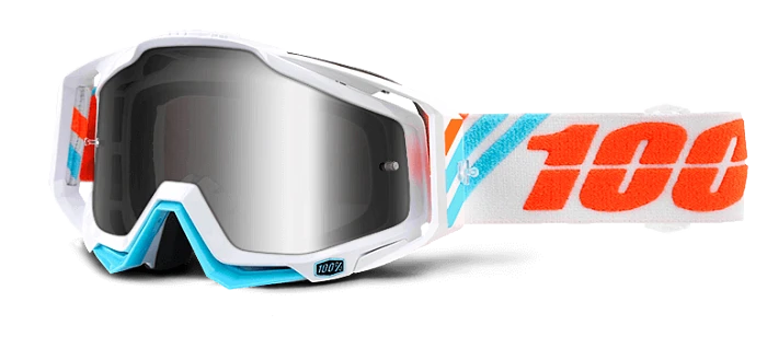 100% Racecraft Calculus ICE Mirror Silver Lens мотоочки