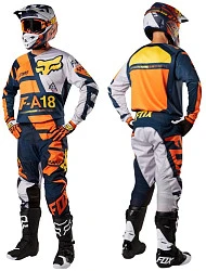 Fox Racing 180 Sayak Kids 2018 джерси детская, черно-оранжево-серый