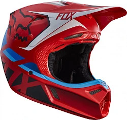 Fox Racing V3 Seca 2017 шлем кроссовый, красно-синий