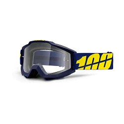 100% Accuri Charger Clear Lens мотоочки, сине-желтый