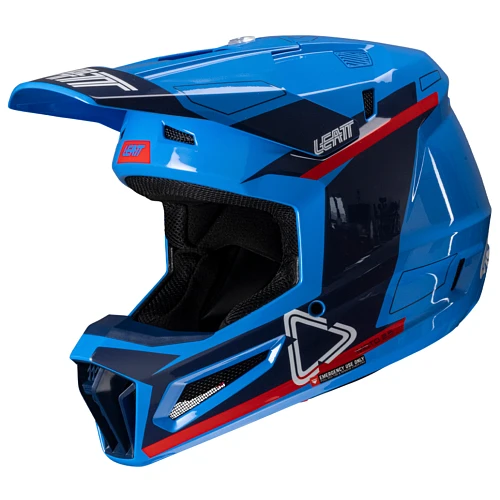 Leatt Kit Moto 3.5 V25 Royal шлем кроссовый + Vizion 3.5 мотоочки