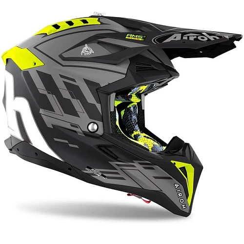 Airoh Aviator 3 Rampage Black Matt шлем внедорожный, черный матовый