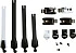 Fox Instinct Strap Kit Black/White стрепы к мотоботам (8 шт.)