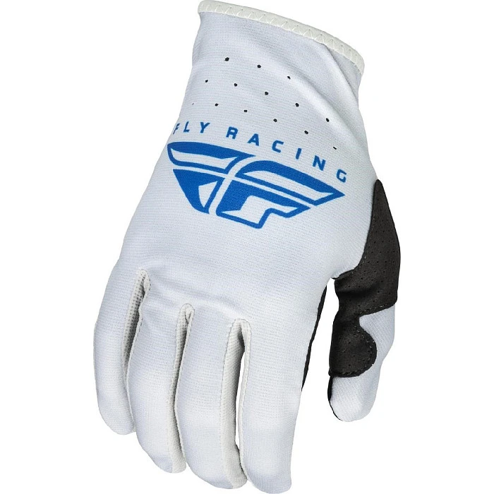 Fly Racing Lite Grey/Blue мотоперчатки
