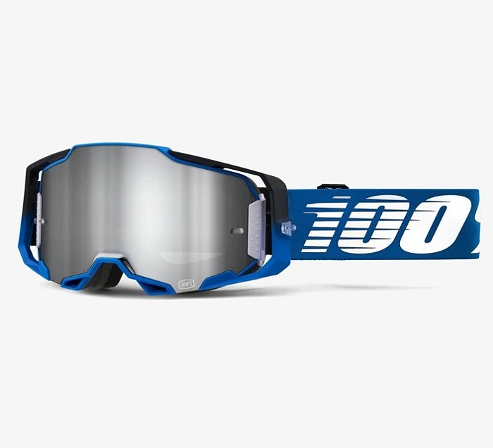 100% Armega Rockchuck / Flash Silver Lens мотоочки