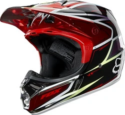 Шлем Fox Racing V3 Race, черно-красный