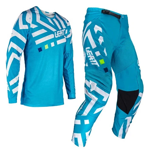 Leatt 3.5 Ride Kit 2024 Cyan комплект мотоштаны + джерси