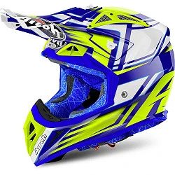 Airoh Aviator 2.2 Restyle Yellow шлем внедорожный, желто-бело-синий