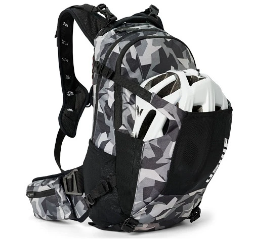 USWE Shred 16L MTB Daypack, Camo/Black рюкзак, серо-черный камуфляж