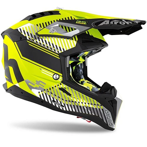 Airoh Aviator 3 Wave Yellow Matt шлем внедорожный, желтый матовый
