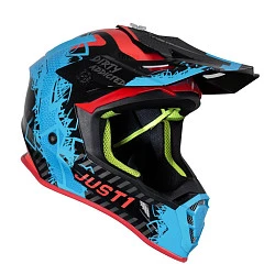 Just1 J38 Mask шлем кроссовый, сине-красно-черный