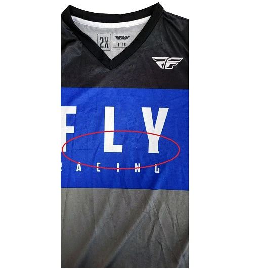 Fly Racing F-16 2022 джерси, сине-серо-черный (уценка)