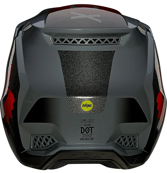 Fox Racing V3 RS Wired Steel Grey шлем кроссовый