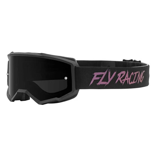 Fly Racing Zone 2021 Black/Fusion мотоочки подростковые, черная тонированная линза