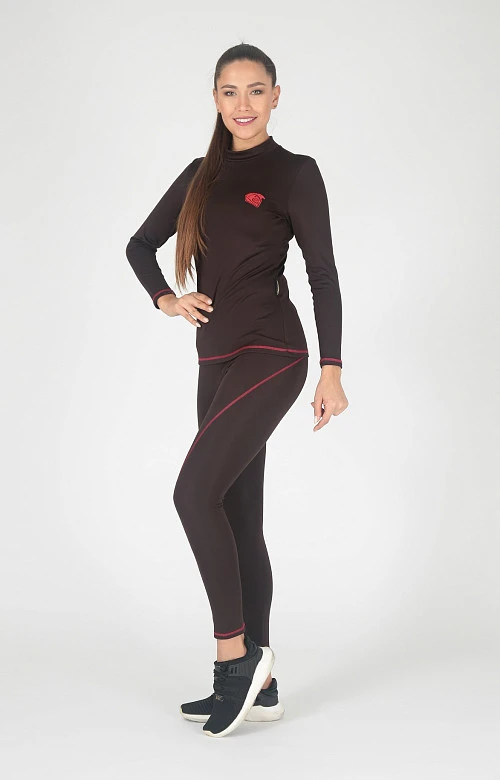 Hyperlook Flame Skin термобелье зимнее женское, штаны, коричневый