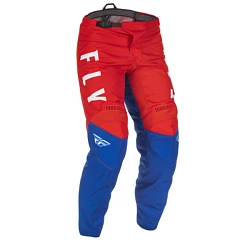 Fly Racing F-16 2022 мотоштаны подростковые, красно-бело-синий