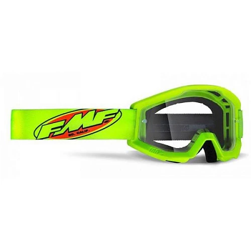 FMF Powercore Core Yellow мотоочки подростковые, прозрачная линза