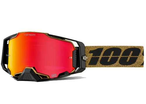 100% Armega Hiper Glory / Mirror Red Lens мотоочки, красная зеркальная линза