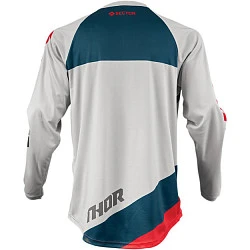 Thor S9 Pulse Sector Shear джерси, серо-красный