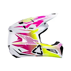 Leatt Kit Moto 3.5 V26 Storm Pink шлем кроссовый + Vizion 3.5 мотоочки