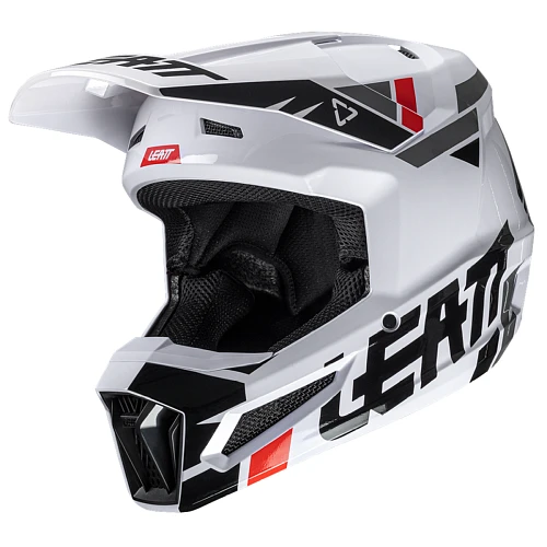 Leatt Moto 2.5 V25 White шлем кроссовый, белый