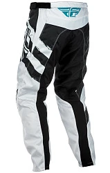 Fly Racing F-16 2018 мотоштаны, бело-черный