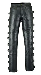First M8040 Кожаные штаны на застежках по всей длине