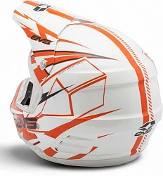 EVS T5 Bolt шлем кроссовый, оранжево-белый