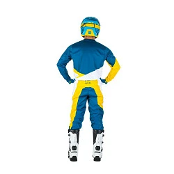 Fly Racing F-16 2019 комплект подростковый, желто-бело-синий