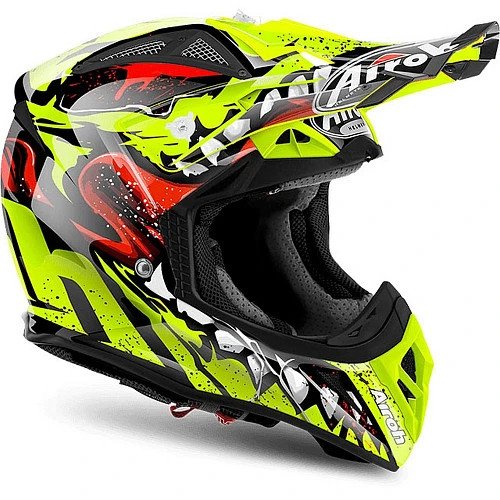 Airoh Aviator 2.2 Grim Yellow шлем внедорожный, желто-черный