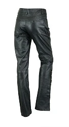 First L506 Кожаные брюки на заклепках, женские, черный