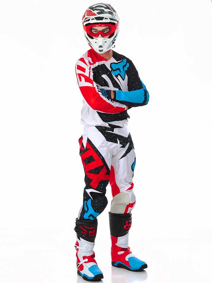 Fox Racing 180 Nirv комплект, бело-черно-красный