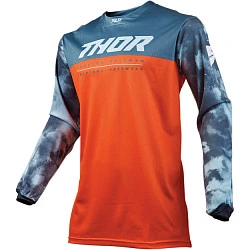 Thor S9Y Pulse Air джерси подростковая, оранжево-сине-серый