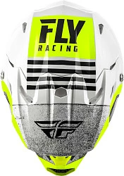 Fly Racing Toxin MIPS Embargo шлем кроссовый, бело-черно-салатовый